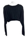 Cil Size One Size Black Cashmere Cropped Scoop Neck Sweater Black / One Size