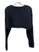 Cil Size One Size Black Cashmere Cropped Scoop Neck Sweater Black / One Size