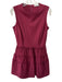 Red Valentino Size S Wine Red Viscose Blend Knit Ruffle Detail Round Neck Dress Wine Red / S