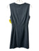 Theory Size 4 Gray Wool Blend Side Gather Sleeveless Sheath Dress Gray / 4