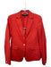 Rag & Bone Size 0 Red Linen Blend Blazer Single Button Jacket Red / 0