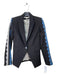 Veronica Beard Size 2 Black & Blue Polyester Blend Blazer Lace Detail Jacket Black & Blue / 2