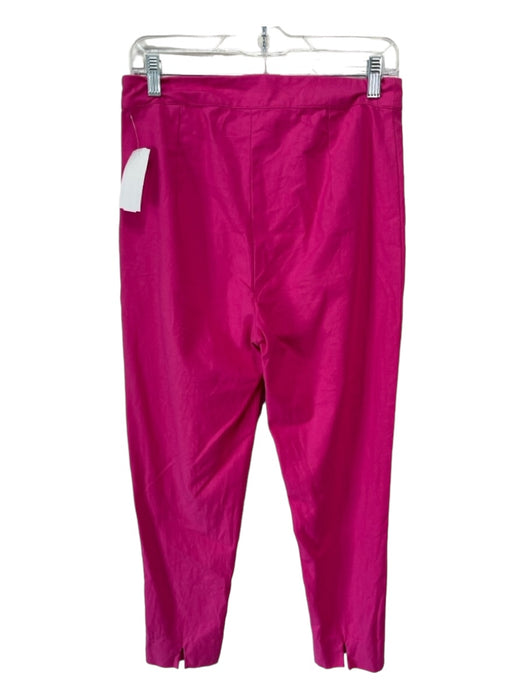 Frances Valentine Size 4 Pink Cotton Blend Elastic Waist High Rise Tapered Pants Pink / 4