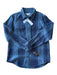 Outerknown NWT Size M Blue Cotton Plaid Flannel Button Down Long Sleeve Shirt M