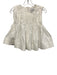 Mare Mare Size S White Cotton Sleeveless Pleated Babydoll Back Zip Top White / S