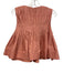 Mare Mare Size S Salmon Pink Cotton Sleeveless Pleated Babydoll Back Zip Top Salmon Pink / S