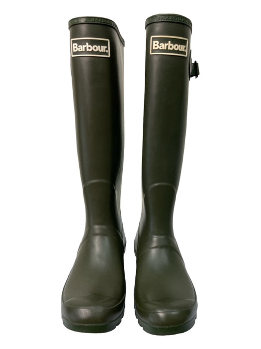 Barbour Shoe Size 3 Green Rubber Knee High Rainboot Boots Green / 3