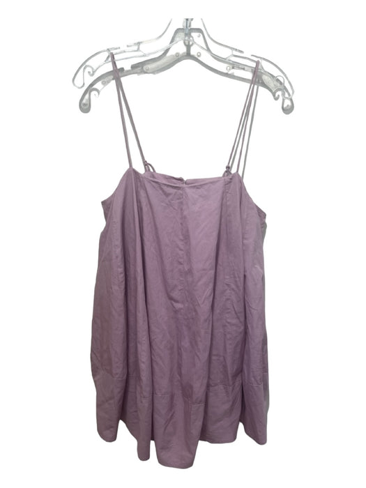 Free People Size XS Lavendar Cotton Spaghetti Strap Button Back Baby Doll Dress Lavendar / XS