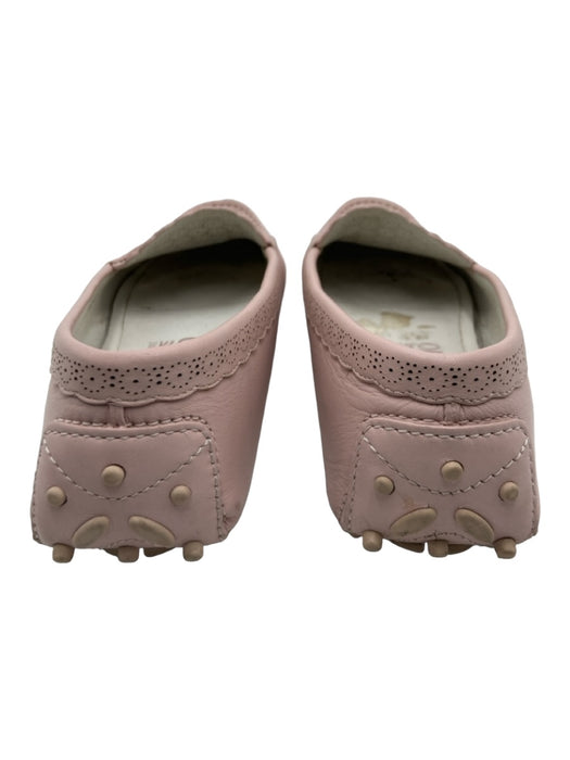 Ferragamo Shoe Size 7 Light Pink Leather Perforated Logo Rounded toe Shoes Light Pink / 7