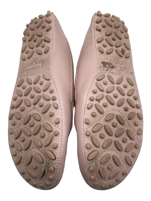 Ferragamo Shoe Size 7 Light Pink Leather Perforated Logo Rounded toe Shoes Light Pink / 7