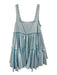 Aje Size 4 Light Blue Cotton Sleeveless Whipstitch Grommet Detail Dress Light Blue / 4
