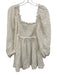 Zimmermann Size 1 White Cotton & Silk Eyelet Long Balloon Sleeve Dress White / 1