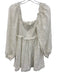 Zimmermann Size 1 White Cotton & Silk Eyelet Long Balloon Sleeve Dress White / 1
