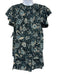 Ulla Johnson Size 4/6 Blue, Black & Cream Cotton Blend Tie Detail Short Set Blue, Black & Cream / 4/6