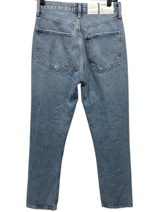 Agolde Size 26 Light Wash Cotton Denim Button Fly High Rise 5 Pocket Jeans Light Wash / 26