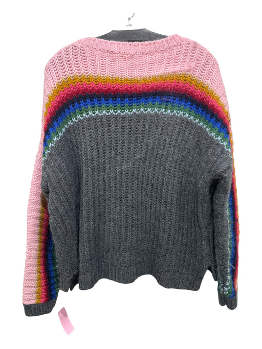 XiRENA Size S Gray & multi Alpaca Blend Horizontal Stripes Crew Neck Sweater Gray & multi / S