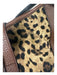 Dolce & Gabbana Brown & Multi Leather Canvas Cheetah Logo Pewter Hardware Bag Brown & Multi / Medium