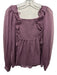 Sunday in Brooklyn Size XS Mauve Purple Polyester Shirred Ruffle Top Mauve Purple / XS