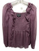 Sunday in Brooklyn Size XS Mauve Purple Polyester Shirred Ruffle Top Mauve Purple / XS