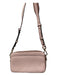 Michael Kors Taupe & Tan Leather Double Top Zip Crossbody Strap Structured Bag Taupe & Tan / S