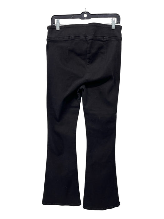 Frame Size 2 Black Cotton Denim Stretch Pull On Flare Pants Black / 2