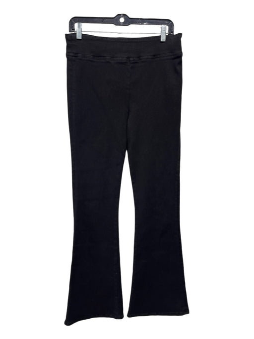 Frame Size 2 Black Cotton Denim Stretch Pull On Flare Pants Black / 2