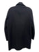 Theory Size S Black Wool Snap Knee Length Coat Black / S