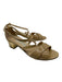 Jimmy Choo Shoe Size 38.5 Beige Patent Leather Criss Cross Ankle Buckle Sandals Beige / 38.5