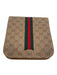 Gucci Brown, Green, Red Coated Canvas & Leather Micro Guccissima Bi-Fold Wallets Brown, Green, Red