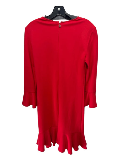 Kate Spade Size S Red Viscose & Polyester Scoop Neck Back Zip Darted Dress Red / S