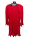 Kate Spade Size S Red Viscose & Polyester Scoop Neck Back Zip Darted Dress Red / S