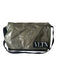 Valentino Garavani Olive Green Coated Canvas Silver Hardware Messenger Bag Bag Olive Green / XL