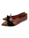 Burberry Shoe Size 37 Mauve Pink & Black Patent Leather Knot Detail Driver Flats Mauve Pink & Black / 37