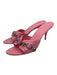 Balenciaga Shoe Size 39.5 Pink Leather open toe Studs Low Heel Mule Pumps Pink / 39.5