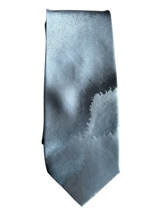 Balenciaga Vintage Silver Silk Men's Ties Silver