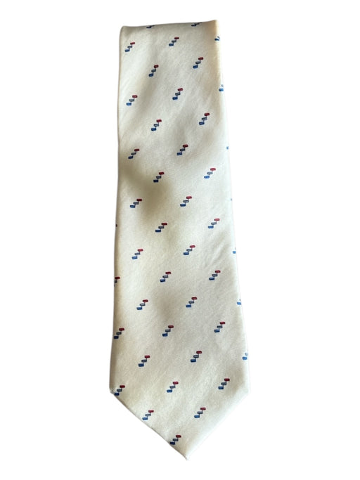 Christian Dior Vintage Beige Silk Abstract Men's Ties Beige