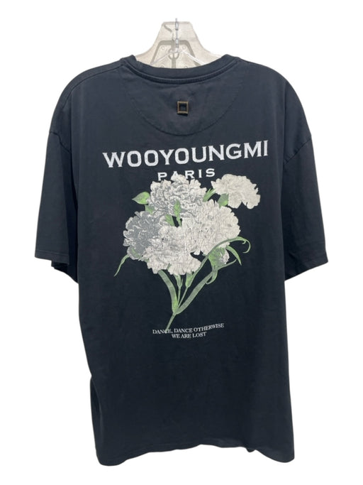 Wooyoungmi AS IS Size 50 Black & Multi-Color Graphic Men's Short Sleeve Black & Multi-Color / 50