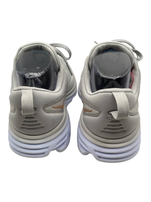 Hoka Shoe Size 9.5 Light Blue Gray Synthetic Knit Rubber Sole Laces Sneakers Light Blue Gray / 9.5