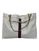 Gucci White, Red, Navy Blue Patent Leather Web Stripe Tote Shoulder Chain Bag White, Red, Navy Blue / XL