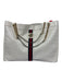 Gucci White, Red, Navy Blue Patent Leather Web Stripe Tote Shoulder Chain Bag White, Red, Navy Blue / XL