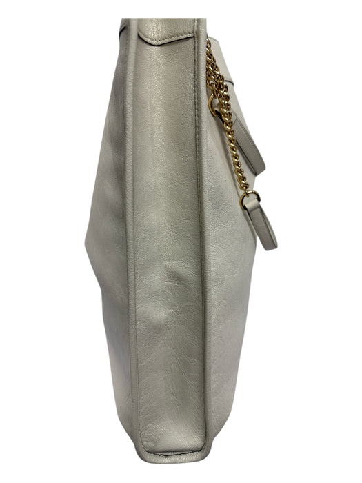 Gucci White, Red, Navy Blue Patent Leather Web Stripe Tote Shoulder Chain Bag White, Red, Navy Blue / XL