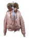 Canada Goose Size XL Peach Pink Nylon Goose Down Zip Coyote fur Puffer Coat Peach Pink / XL