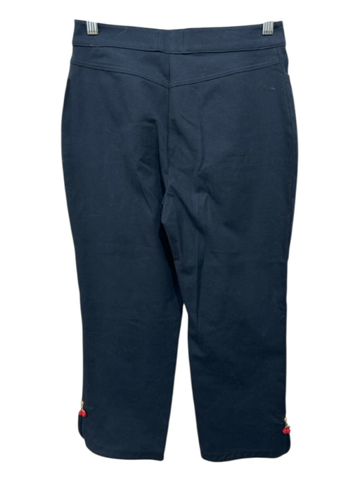 St John Size XS/S Black, Red, Green Cotton Blend High Rise Cherry Pockets Pants Black, Red, Green / XS/S