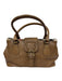 Burberry Brown, Red, Black Leather Top Handle Nova Check Buckle Feet Bag Brown, Red, Black / Medium