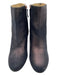 repetto Shoe Size 42 Purple & Black Leather Almond Toe Side Zip Shimmer Booties Purple & Black / 42