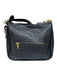 Coach Black Pebbled Leather Zip Top Zip Pockets Crossbody Strap Bag Black / M/L