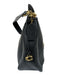 Coach Black Pebbled Leather Zip Top Zip Pockets Crossbody Strap Bag Black / M/L