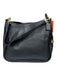 Coach Black Pebbled Leather Zip Top Zip Pockets Crossbody Strap Bag Black / M/L