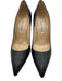Manolo Blahnik Shoe Size 38 Black Leather Pointed Toe Pumps Black / 38