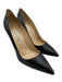 Manolo Blahnik Shoe Size 38 Black Leather Pointed Toe Pumps Black / 38
